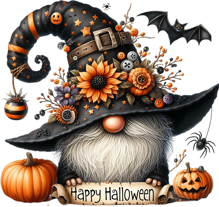 Motivtransfer 3531 Gnom Happy Halloween