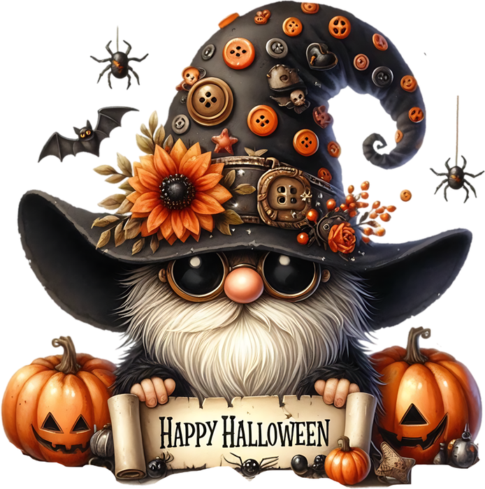 Motivtransfer 3534 Gnom Happy Halloween