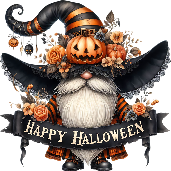 Motivtransfer 3549 Gnom Happy Halloween
