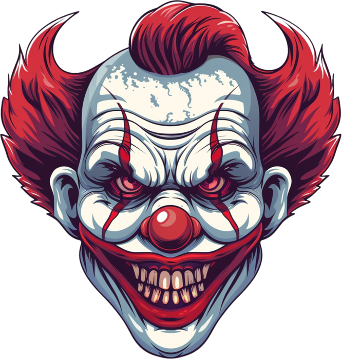 Motivtransfer 3626 Clown Gesicht grinst