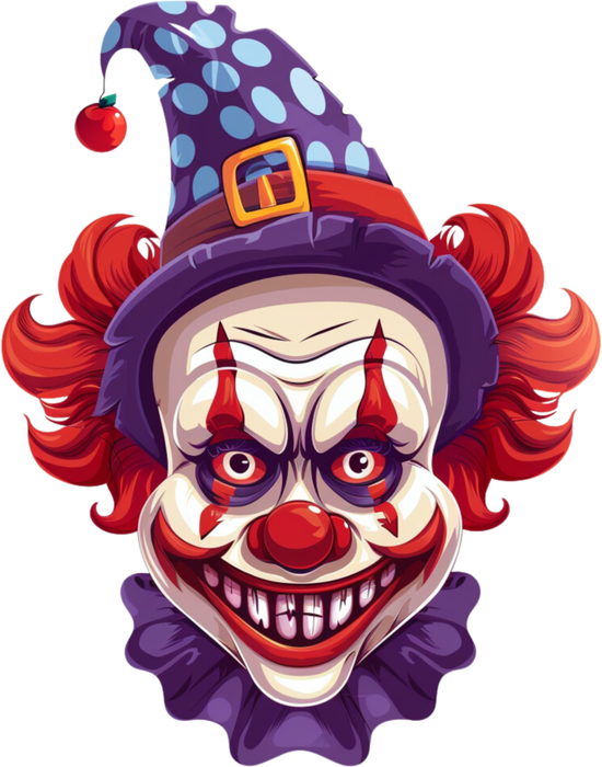 Motivtransfer 3629 Clown Gesicht fröhlich