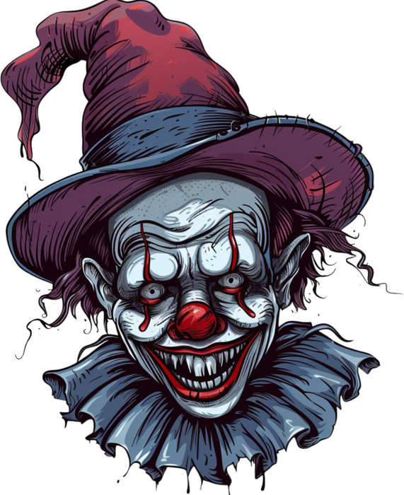 Motivtransfer 3634 Clown Geischt