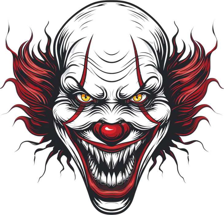 Motivtransfer 3635 Clown Gesicht ohne Hut