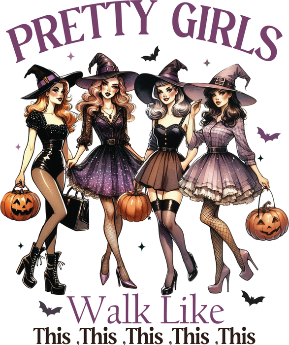Motivtransfer 3688 Pretty Girls walk like this this this