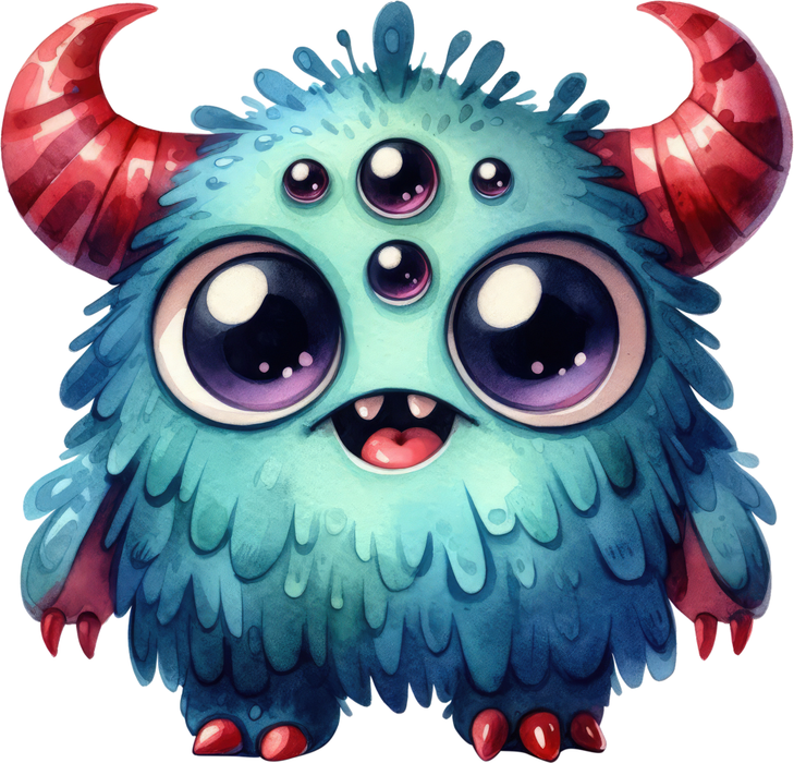 Motivtransfer 3709 Monster mit Spinnenaugen