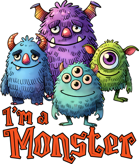 Motivtransfer 3720 Im a Monster