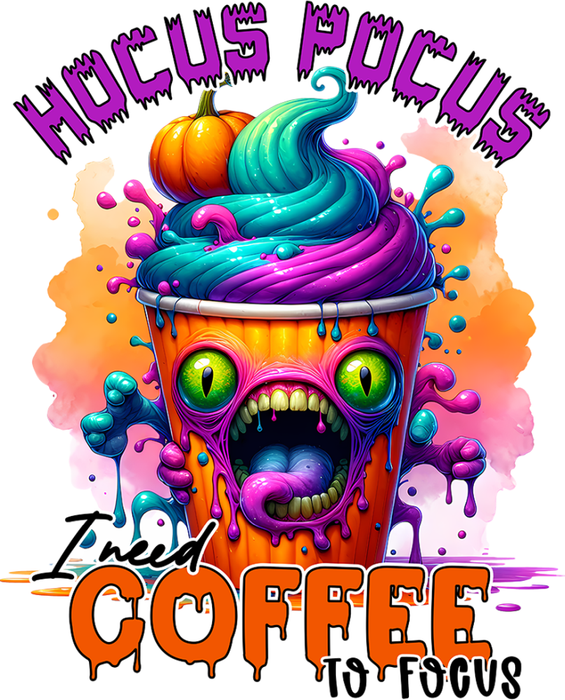 Motivtransfer 3761 Hocus Pocus I Need Coffee