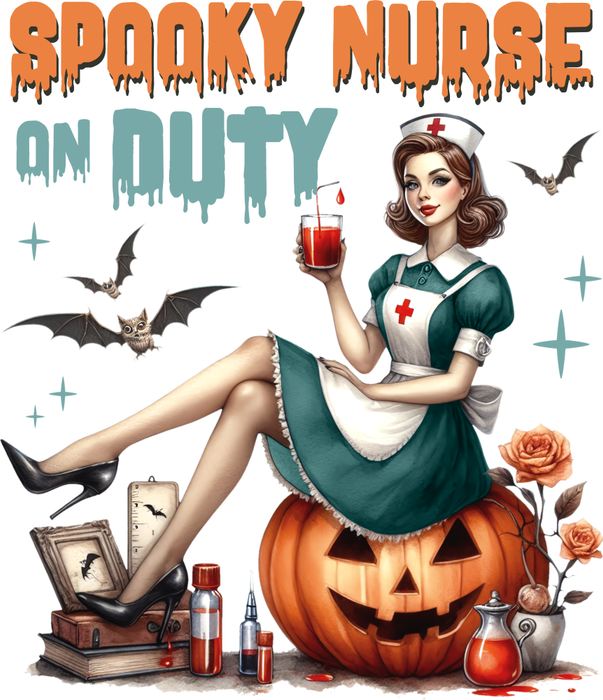 Motivtransfer 3782 Spooky Nurse on Duty