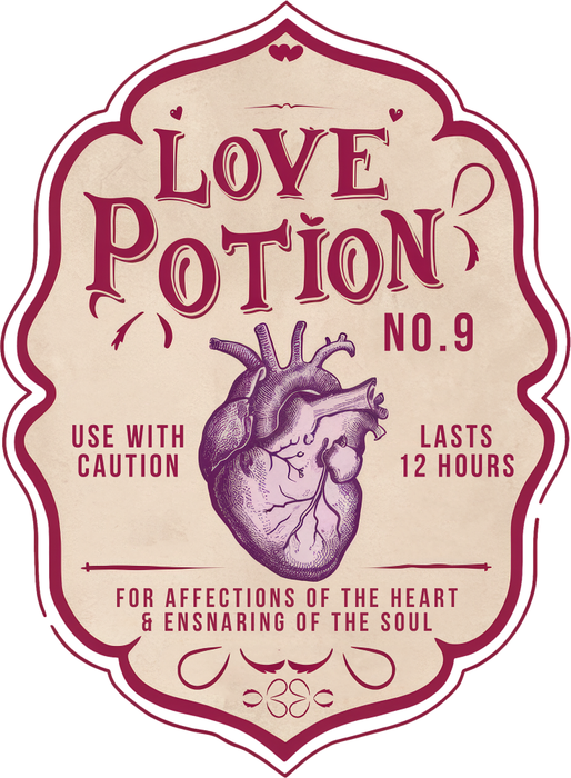 Motivtransfer 3789 Love Poition Label