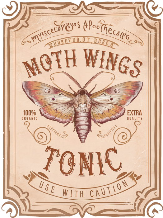 Motivtransfer 3791 Moth Wings Tonic Label