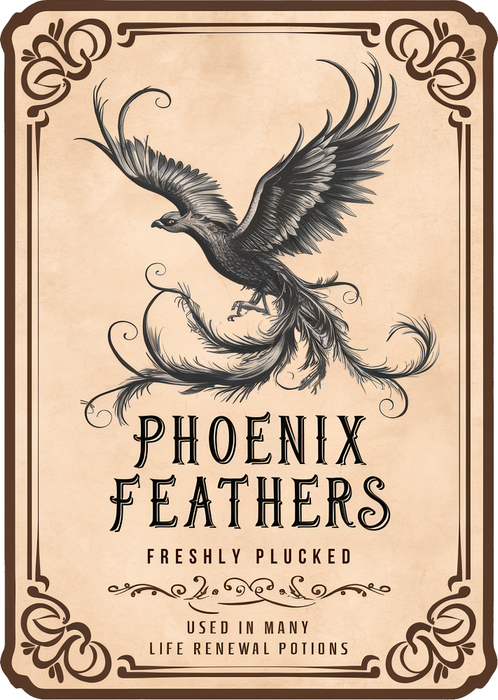 Motivtransfer 3792 Phönix Feathers Label