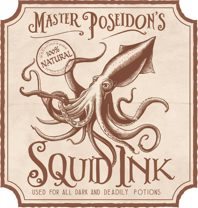 Motivtransfer 3795 Master Poseidons Squid Ink Label