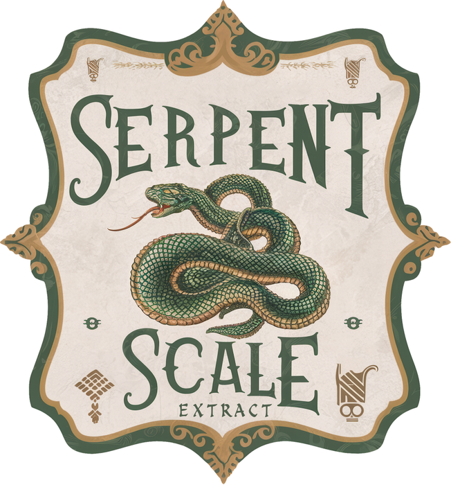 Motivtransfer 3796 Serpent Scale Label