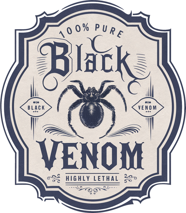 Motivtransfer 3797 Black Venom Label