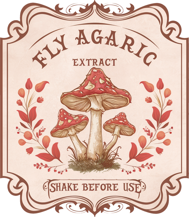 Motivtransfer 3799 Fly Agaric Label