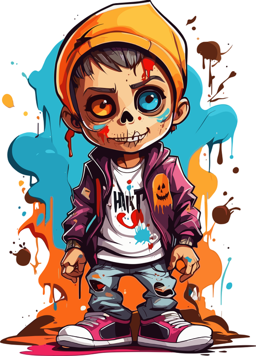 Motivtransfer 3858 Zombie Boy