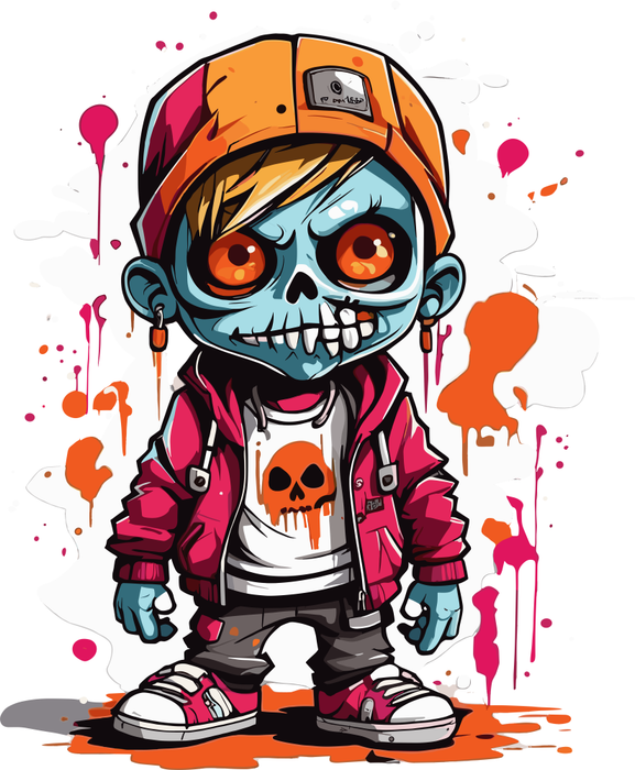 Motivtransfer 3859 Zombie Boy