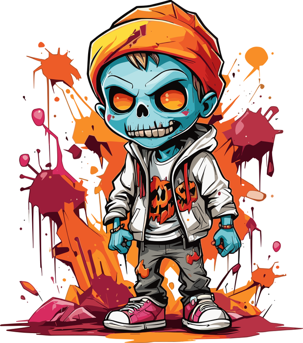 Motivtransfer 3862 Zombie Boy