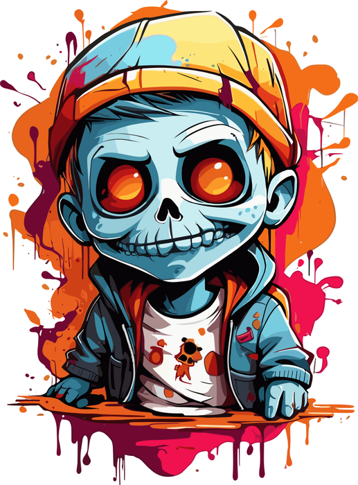 Motivtransfer 3863 Zombie Boy