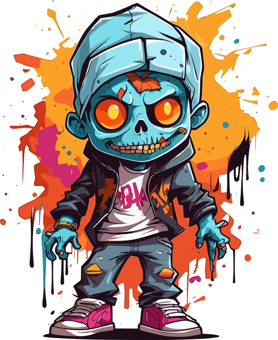 Motivtransfer 3864 Zombie Boy