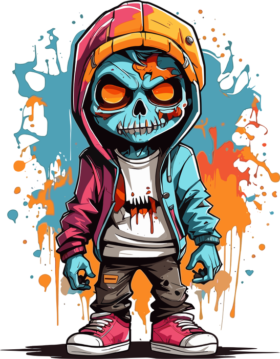 Motivtransfer 3866 Zombie Boy