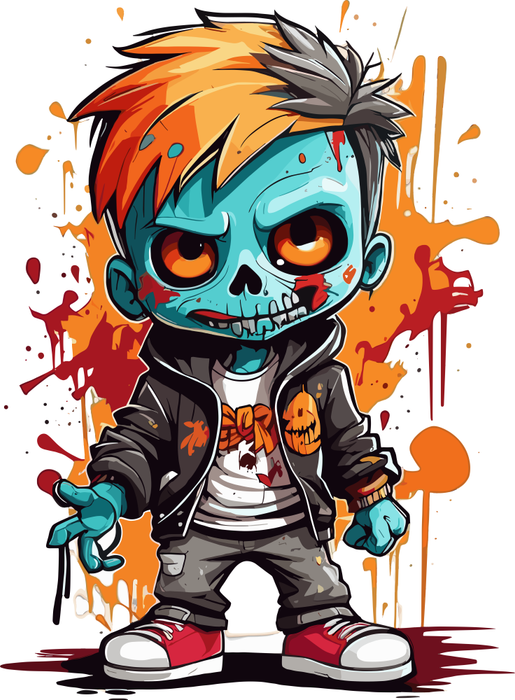 Motivtransfer 3869 Zombie Boy