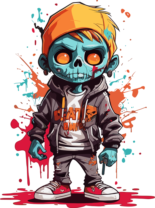 Motivtransfer 3870 Zombie Boy
