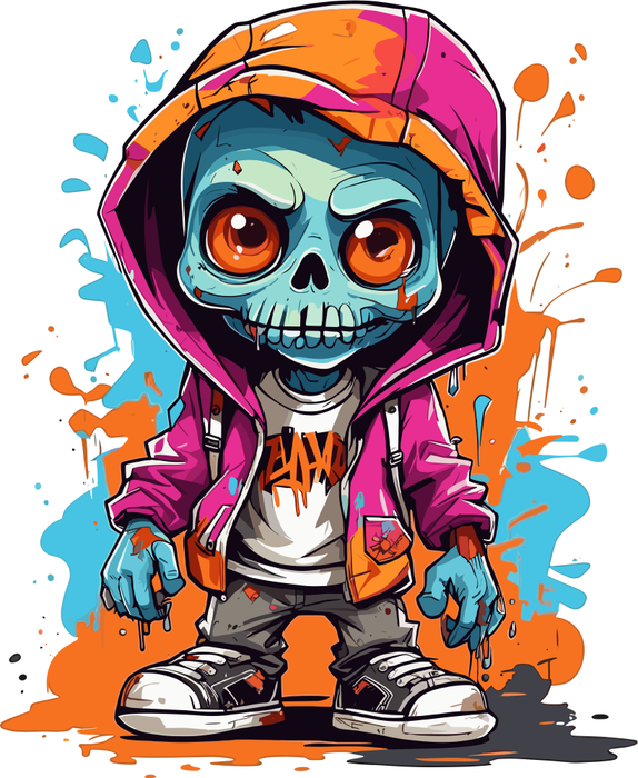 Motivtransfer 3872 Zombie Boy
