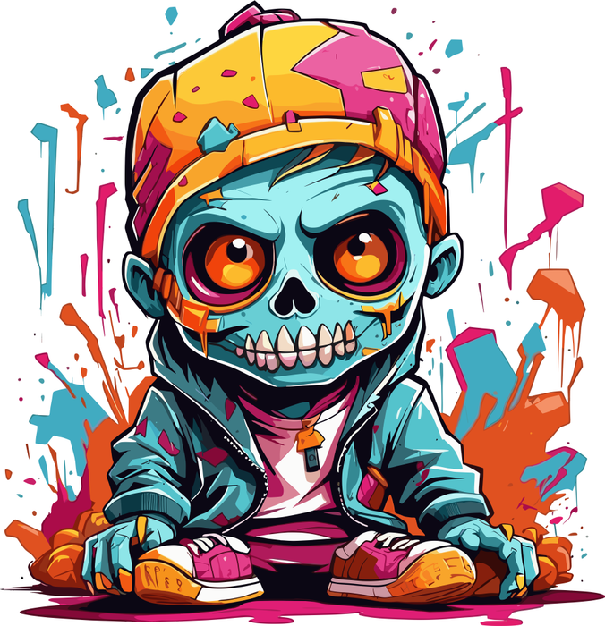Motivtransfer 3873 Zombie Boy