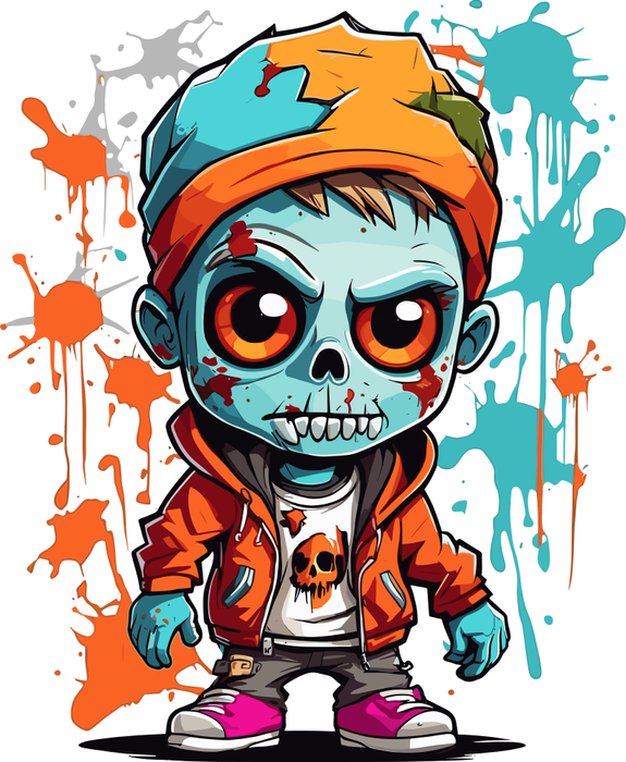 Motivtransfer 3874 Zombie Boy