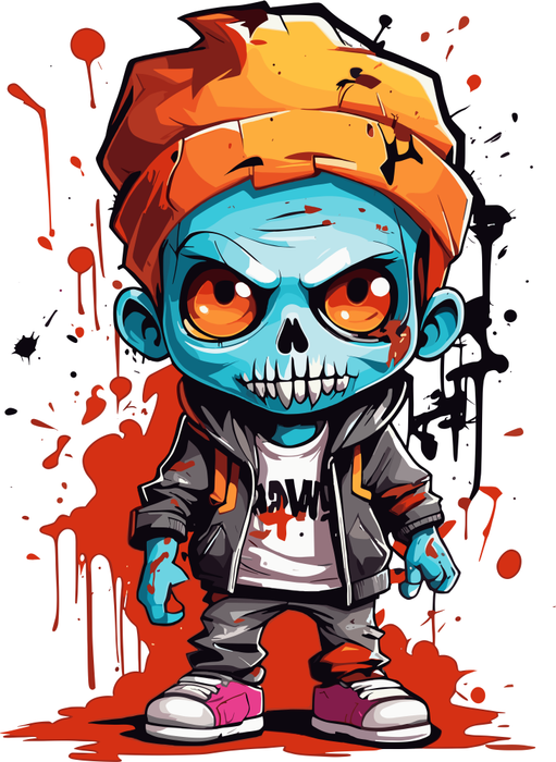 Motivtransfer 3876 Zombie Boy