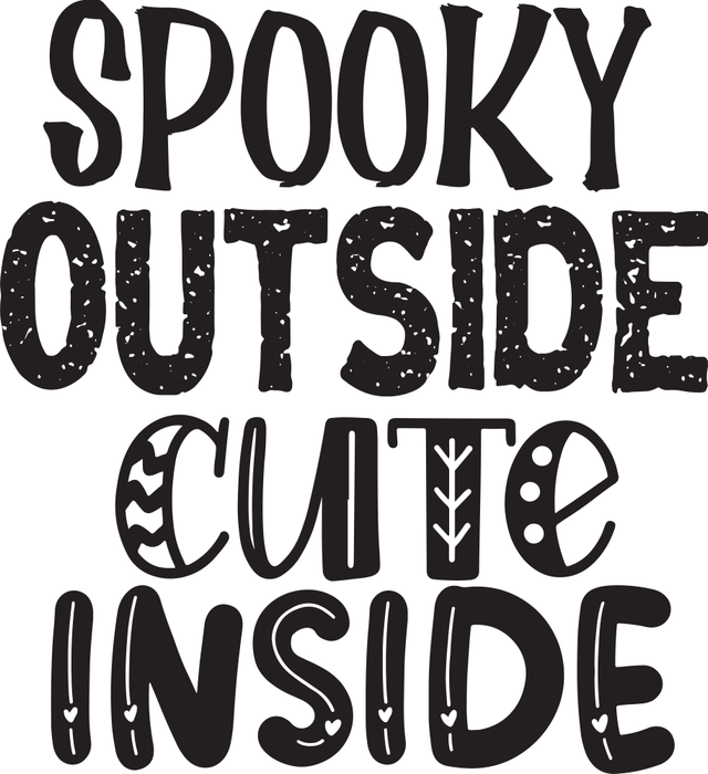 Motivtransfer 3901 Spooky Outside Cute Inside