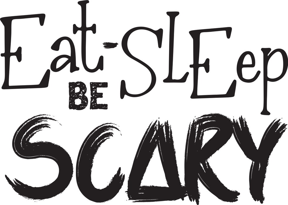 Motivtransfer 3907 Eat Sleep be Scary