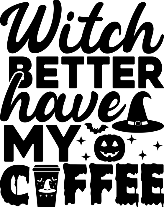 Motivtransfer 3943 Witch better have my coffee