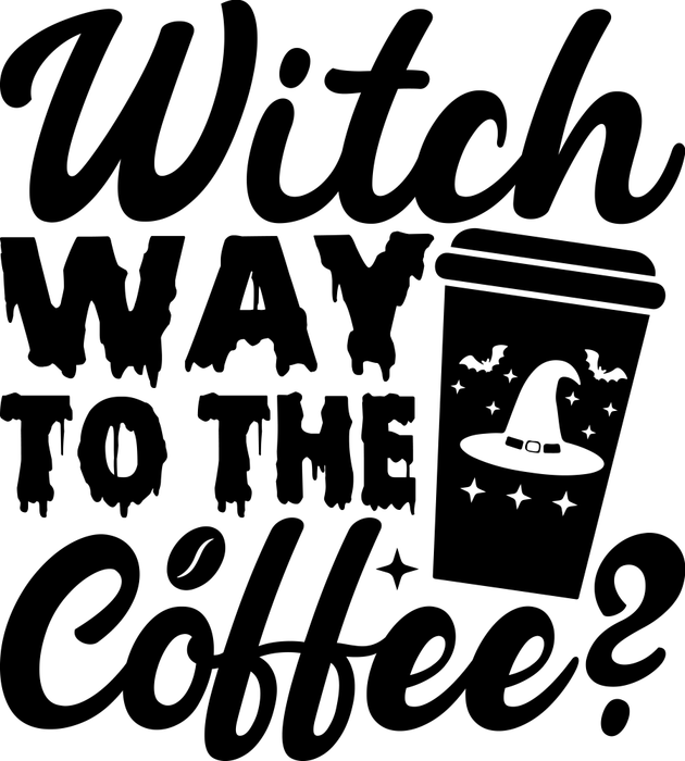 Motivtransfer 3944 Witch way to the Coffee