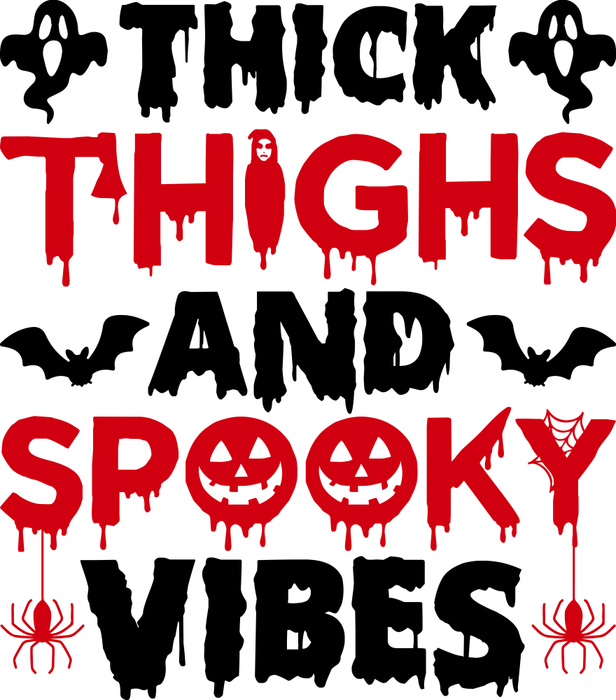 Motivtransfer 3960 Thick Thighs and Spooky Vibes