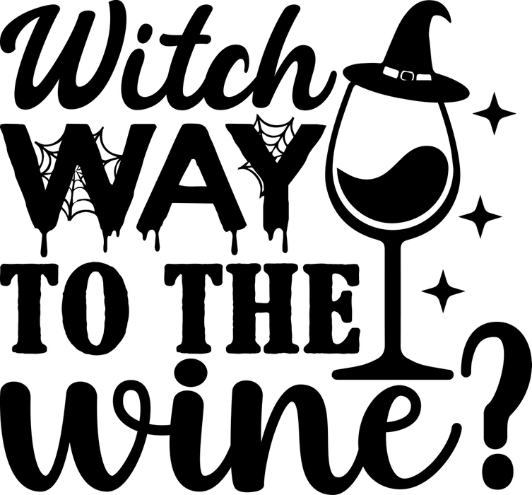 Motivtransfer 3963 Witch way to the wine