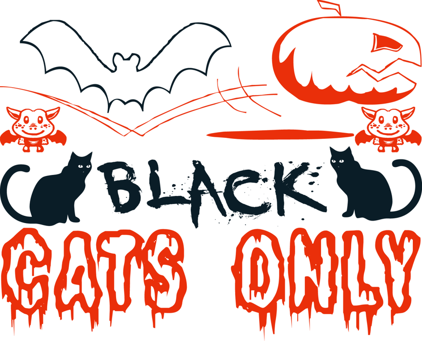 Motivtransfer 3998 Black Cats only