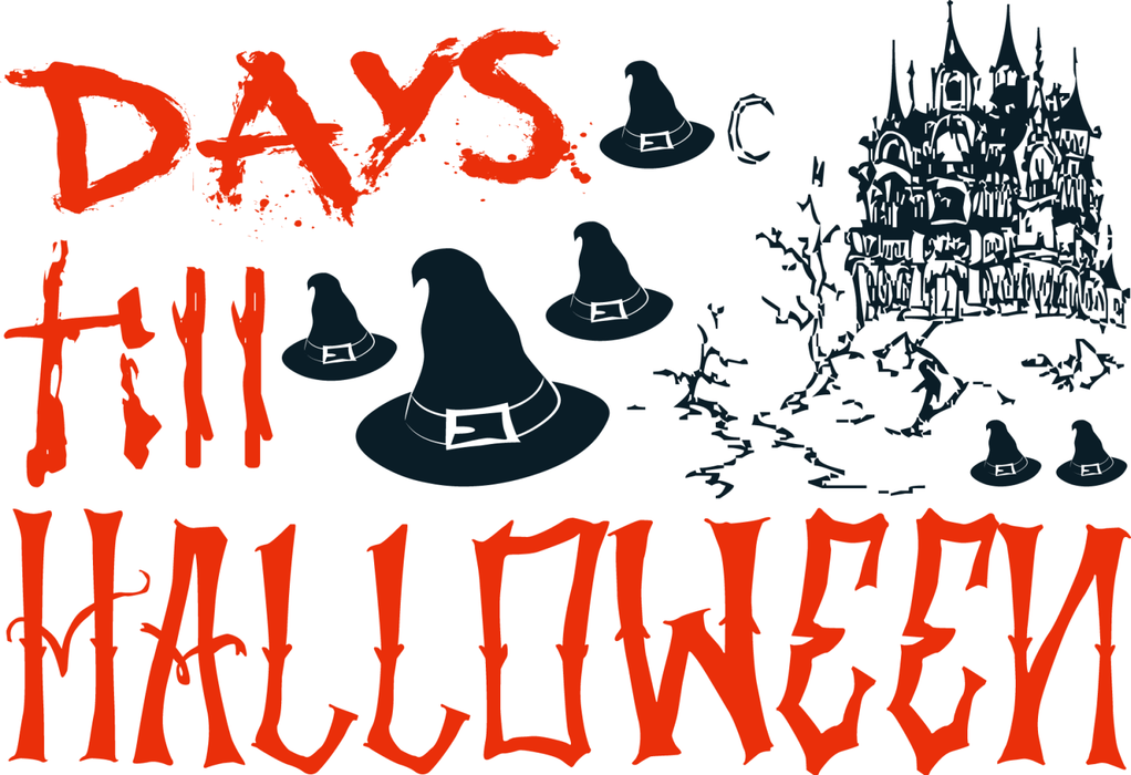 Motivtransfer 4020 Days till Halloween