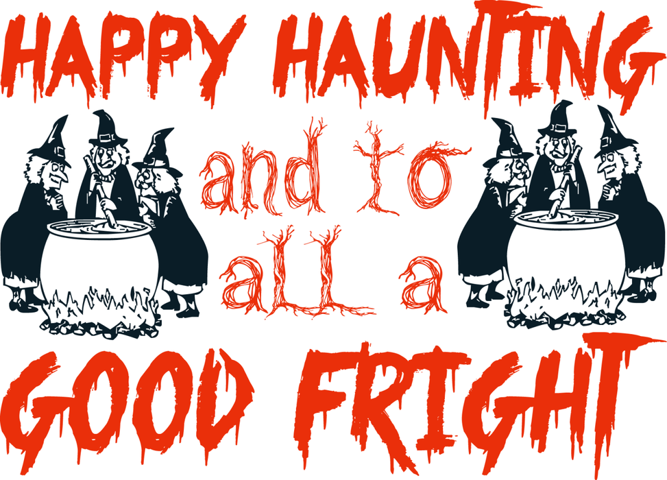Motivtransfer 4031 Happy Haunting and to all a godd fright