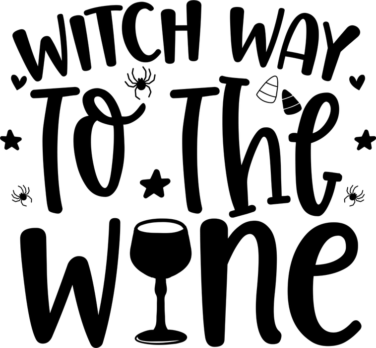 Motivtransfer 4045 Witch way to the Wine