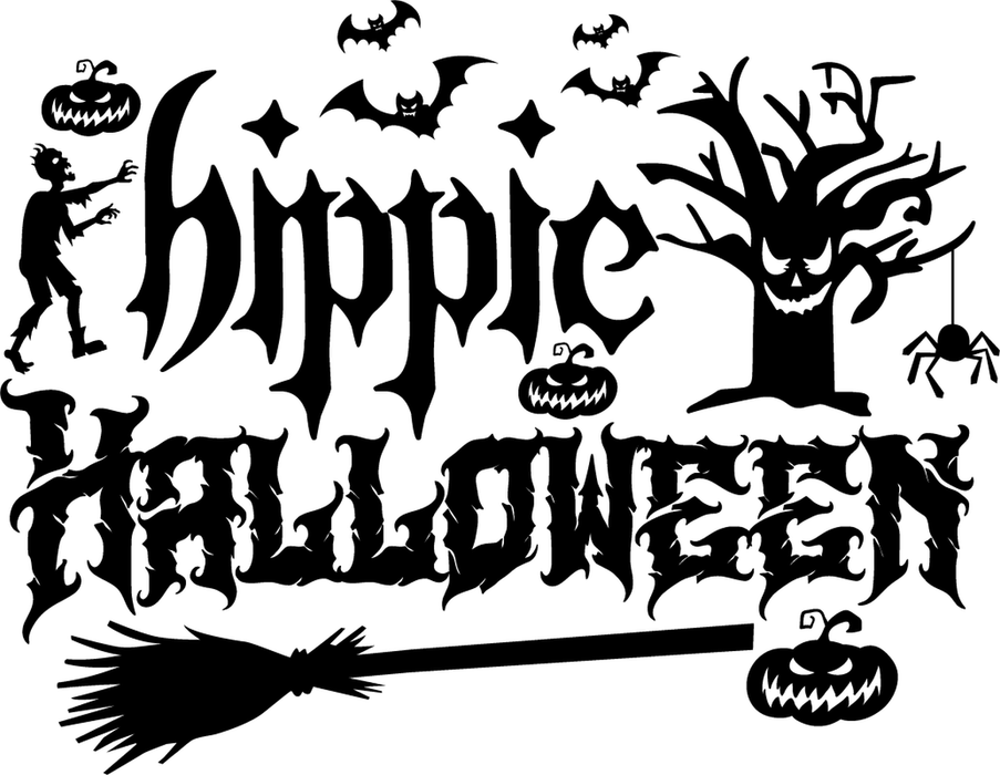 Motivtransfer 4082 Hippie Halloween