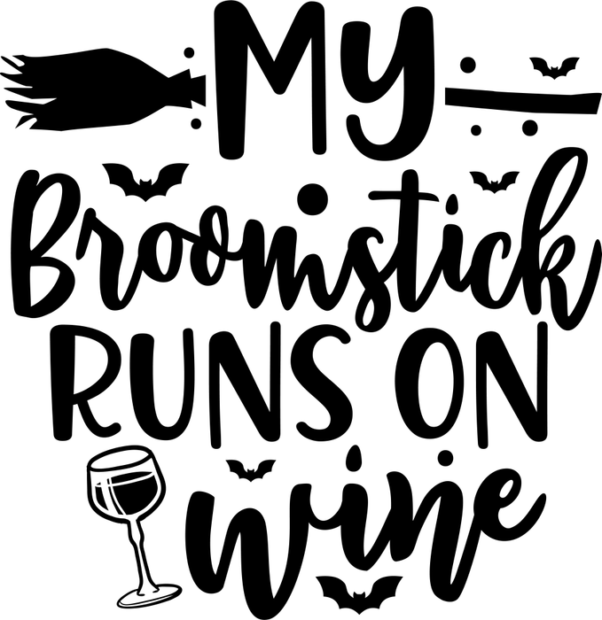 Motivtransfer 4100 My broomstick runs on wine