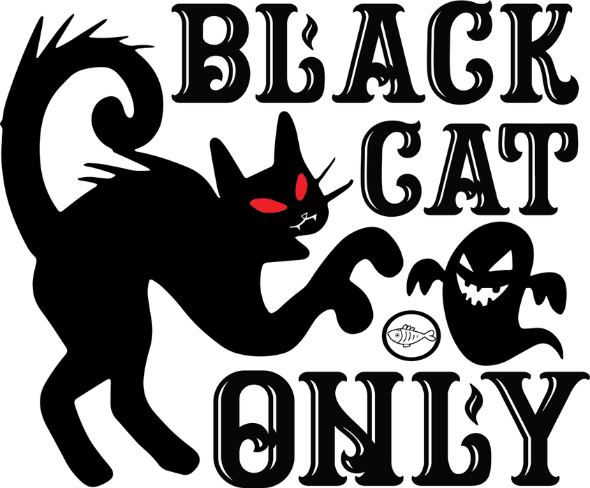 Motivtransfer 4127 Black Cat Only