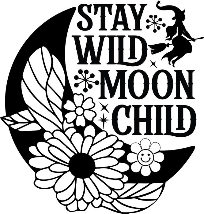 Motivtransfer 4164 Stay wild moon child