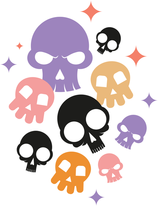 Motivtransfer 4460 skulls