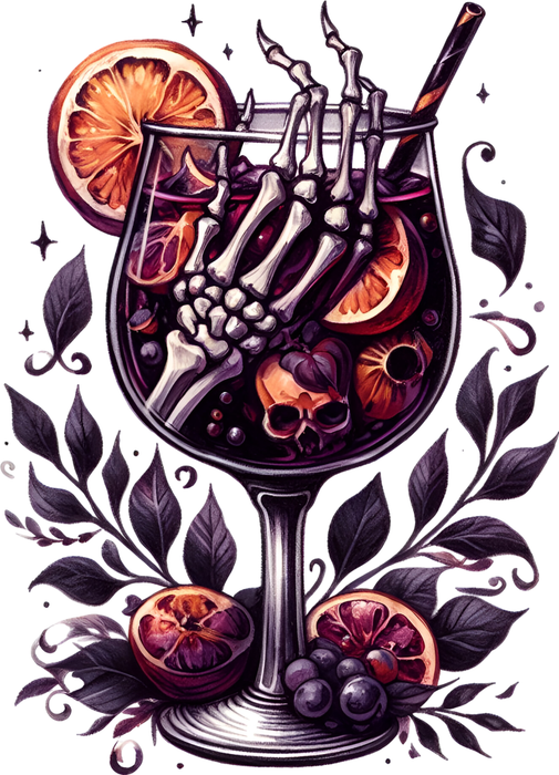 Motivtransfer 4467 skelet drink