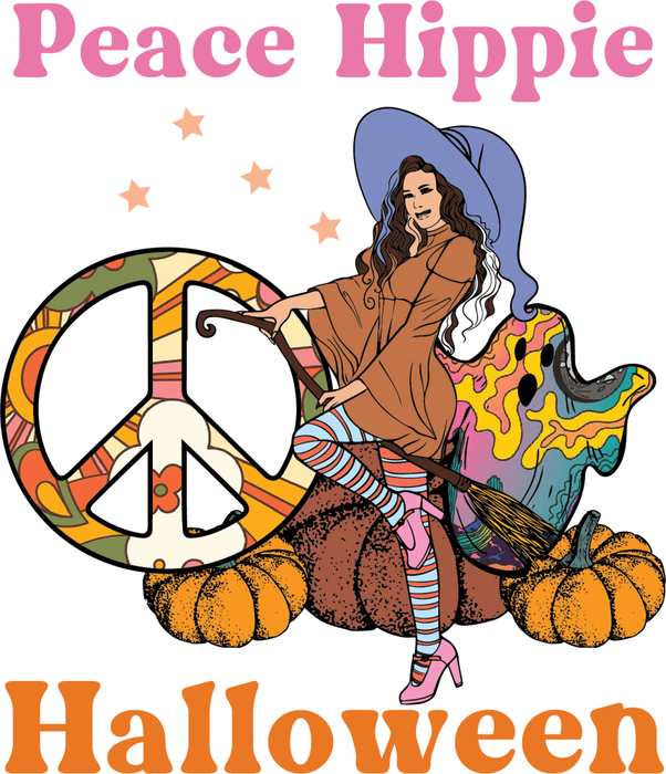 Motivtransfer 4506 Peace Hippie Halloween