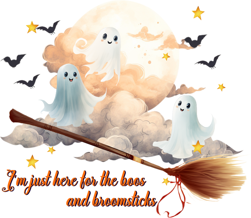 Motivtransfer 4516 Im just here for the bees and broomsticks