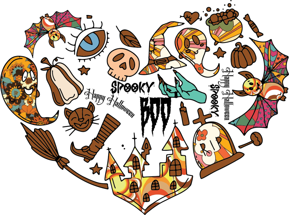 Motivtransfer 4531 Heart Halloween